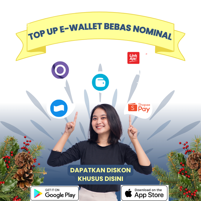 top up e-wallet gopay, dana, shopeepay