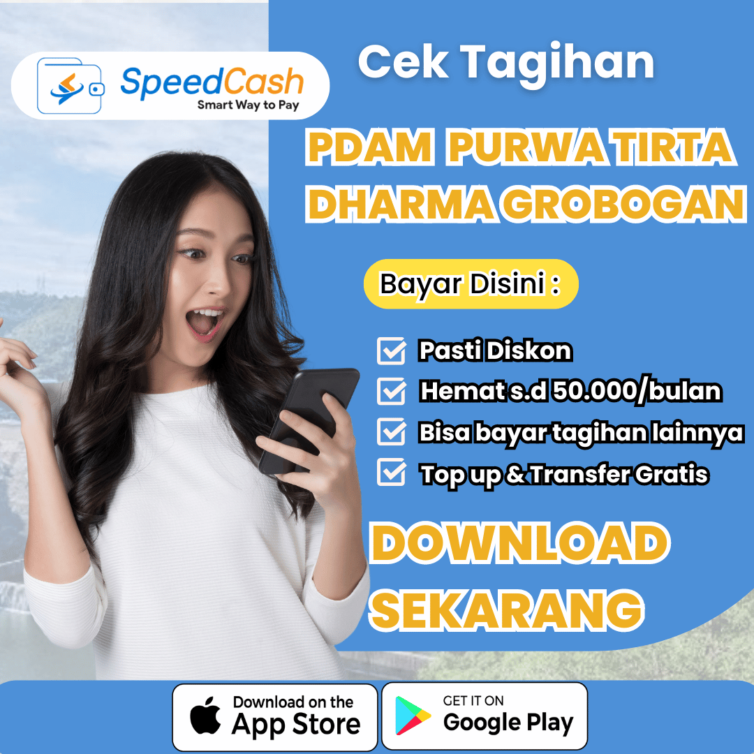 cek tagihan PDAM grobogan purwa tirta dharma